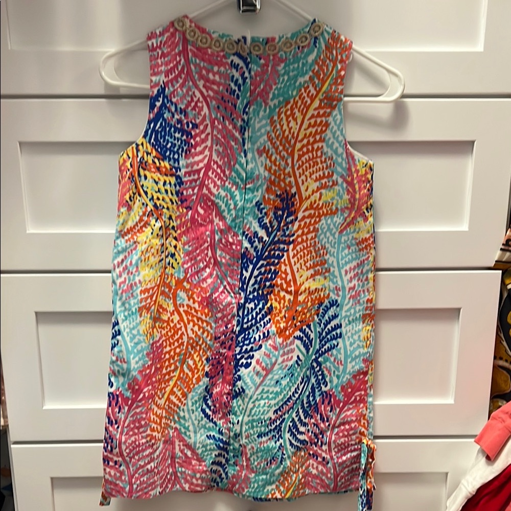 Lilly Pulitzer Blue and Orange Graphic Tank Top - Picture 3 of 3